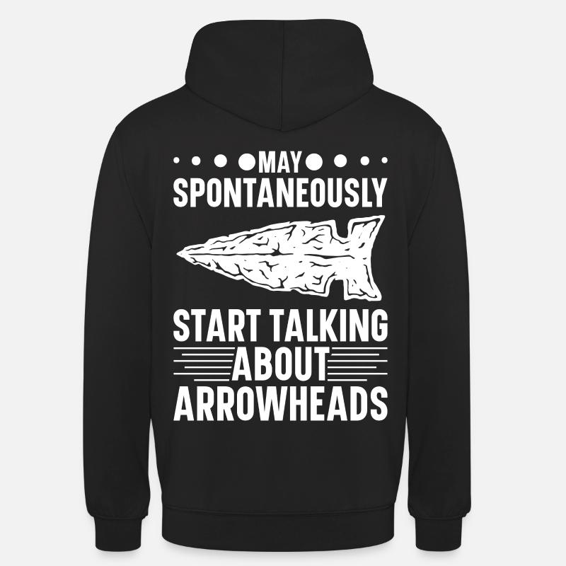 Pfeilspitzen Sammler Pfeilspitzen Sammlung - Unisex Hoodie - Schwarz