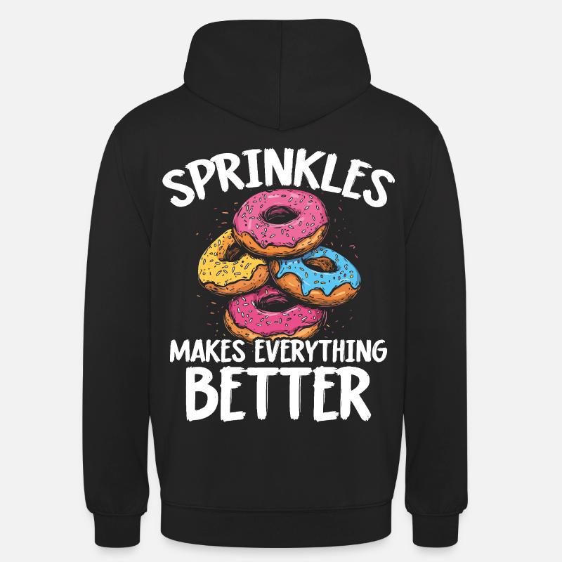 Beignets Beignets - Sweat-shirt à capuche unisexe - noir