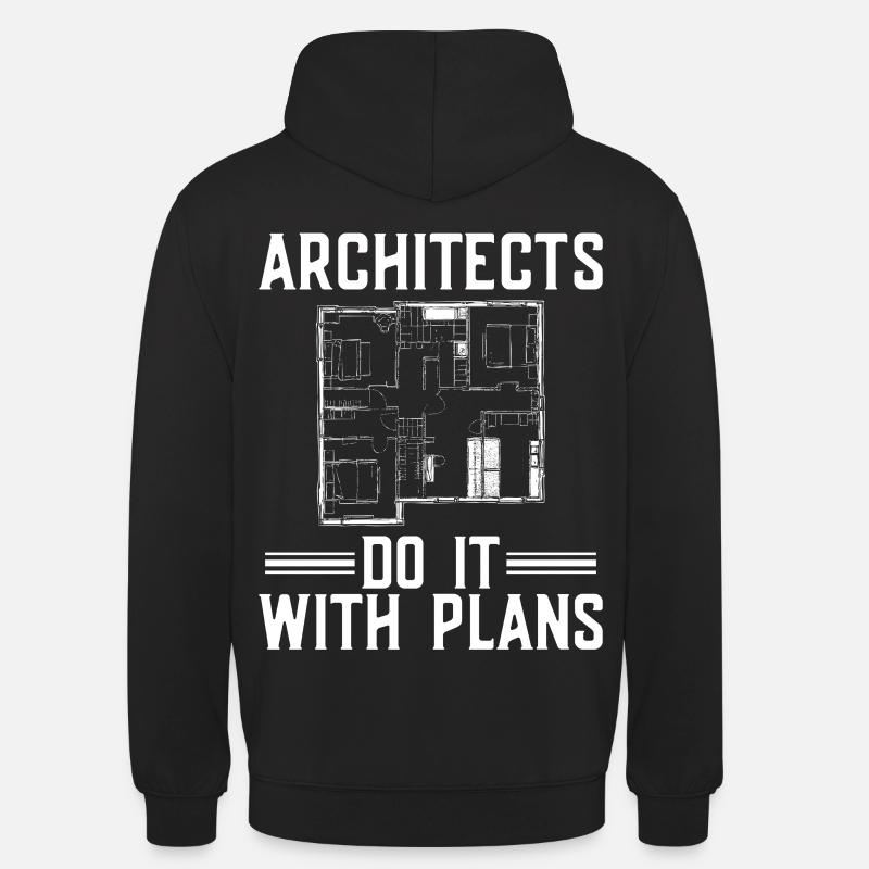 Architecte Architecture Cadeau Étudiant en architecture - Sweat-shirt à capuche unisexe - noir