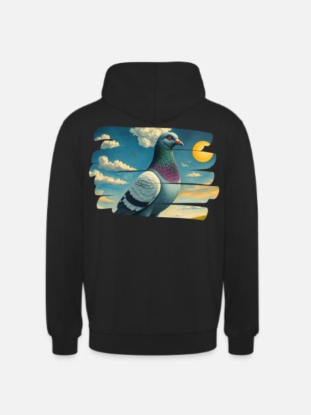 Sunrise Pigeon - Unisex Hoodie - black