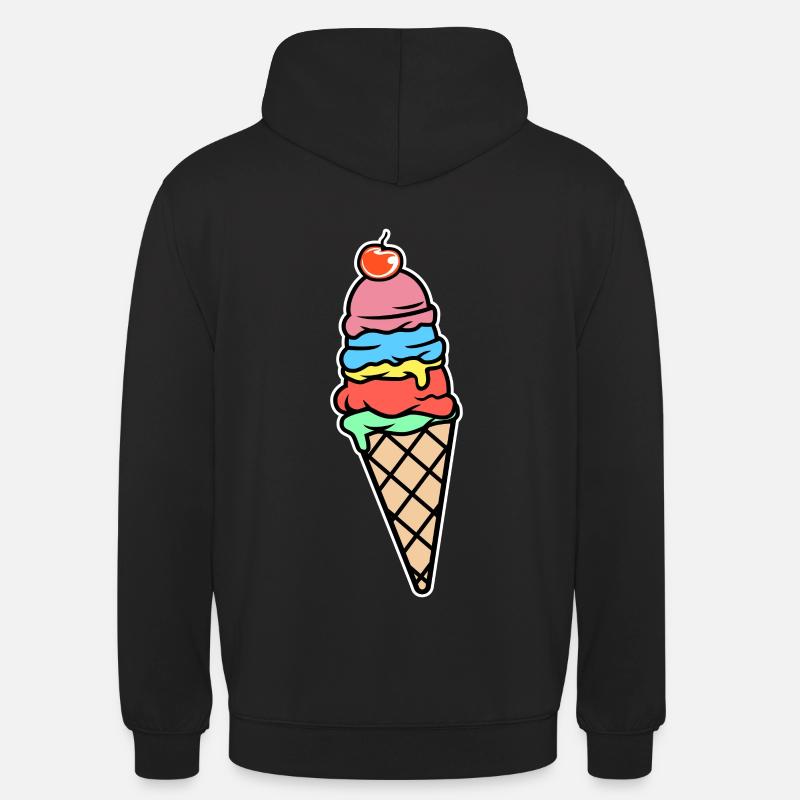 Eis Eiscreme - Unisex Hoodie - Schwarz