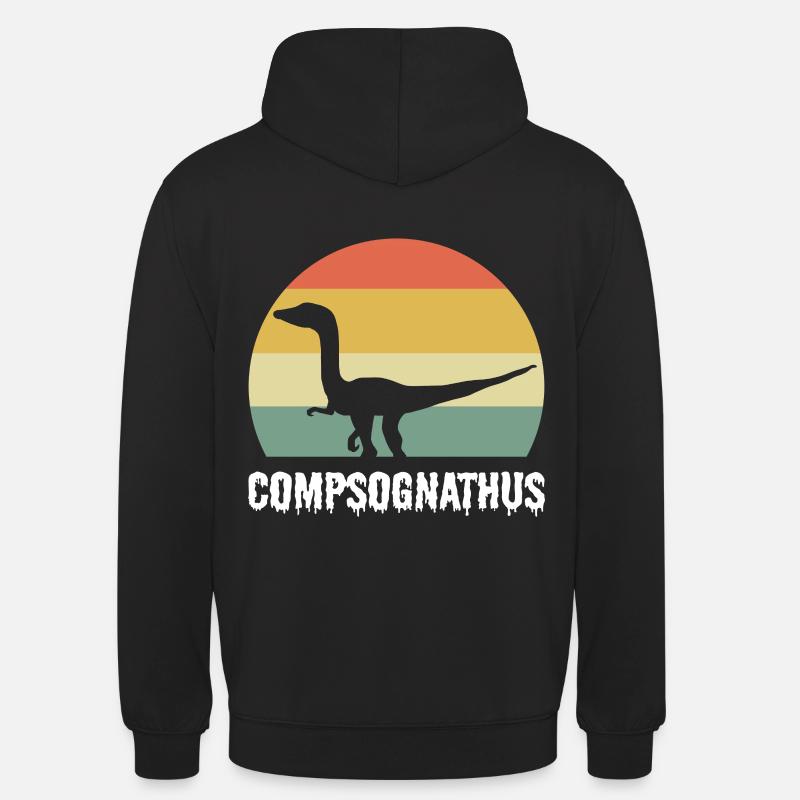 Compsognathus Dinosaur - Unisex Hoodie - Schwarz
