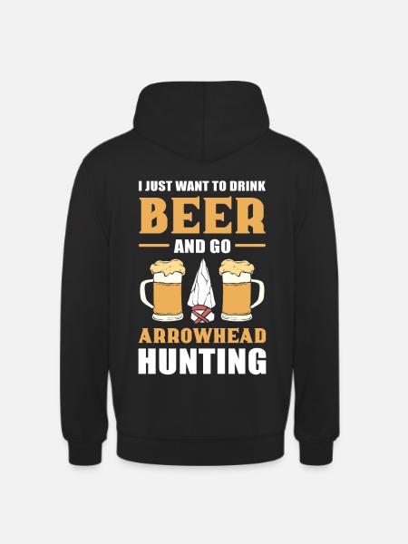 Pfeilspitzenjagd Pfeilspitzen-Jagd Pfeilspitzen-Sa - Unisex Hoodie - Schwarz