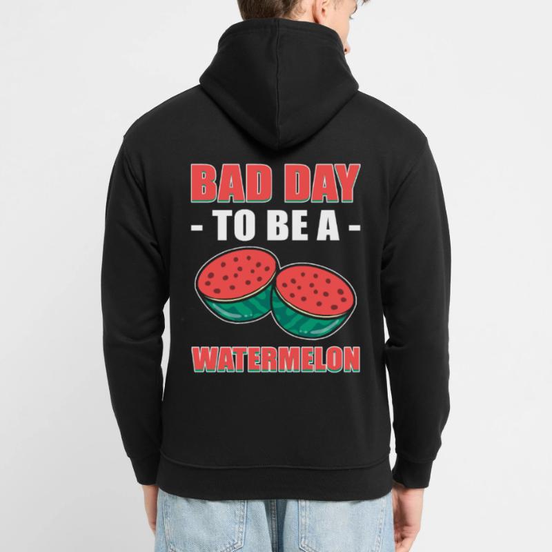 Pastèque Fruit Été Pastèque Tranche Verte Sweat-shirt à capuche unisexe