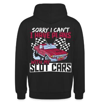 Slotcar Rennen Slotcar Rennen Slot Car Racing Drag - Unisex Hoodie - Schwarz - Hinten - Michal (187cm)