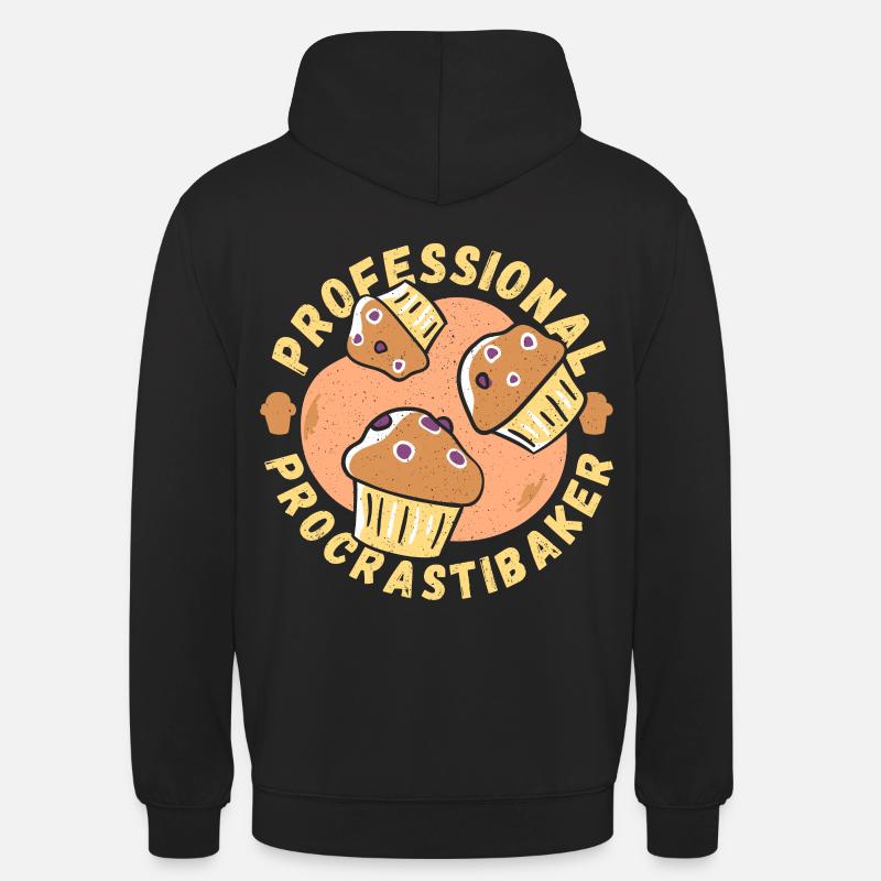 Professional Procrastibaker Baker Baking Bakery - Unisex Hoodie - Schwarz