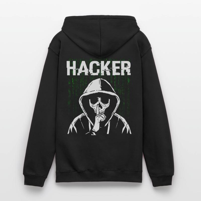 Hacker Skull Hacking Programmation Dark Net Sweat-shirt à capuche unisexe