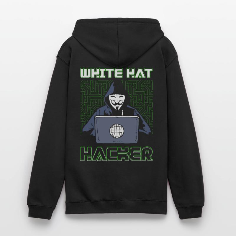 White Hat Hacker Hacking Programmation Dark Net Sweat-shirt à capuche unisexe