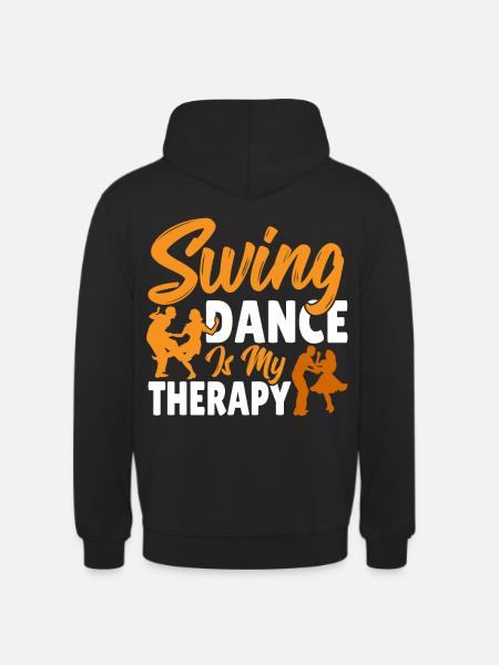 Ballerino Swing Dance è la mia terapia swing - Felpa con cappuccio unisex - nero