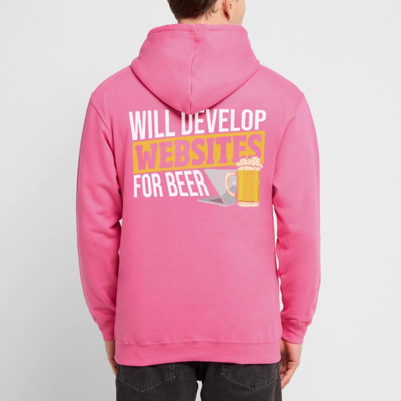 Will Develop Websites For Beer Web Developer Unisex Hoodie