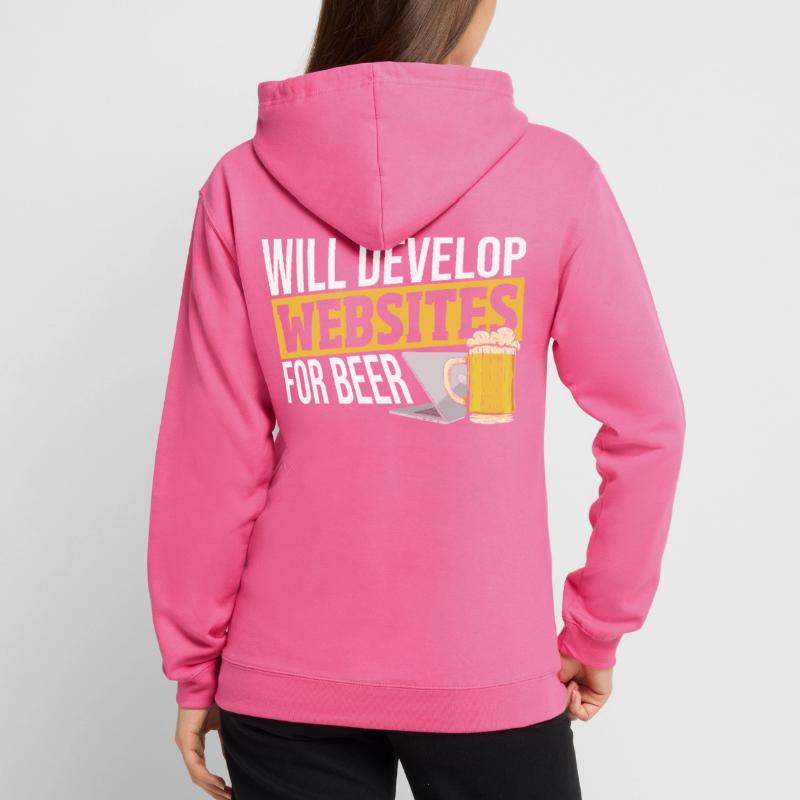 Will Develop Websites For Beer Web Developer Unisex Hoodie