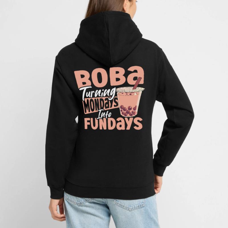 Chai Tee Schwarzer Tee Eistee Boba Tee Unisex Hoodie