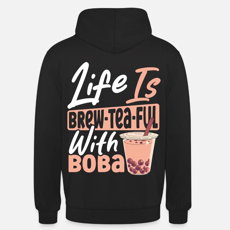 Chai Tea Latte Tapioca Perles - Sweat-shirt à capuche unisexe - noir