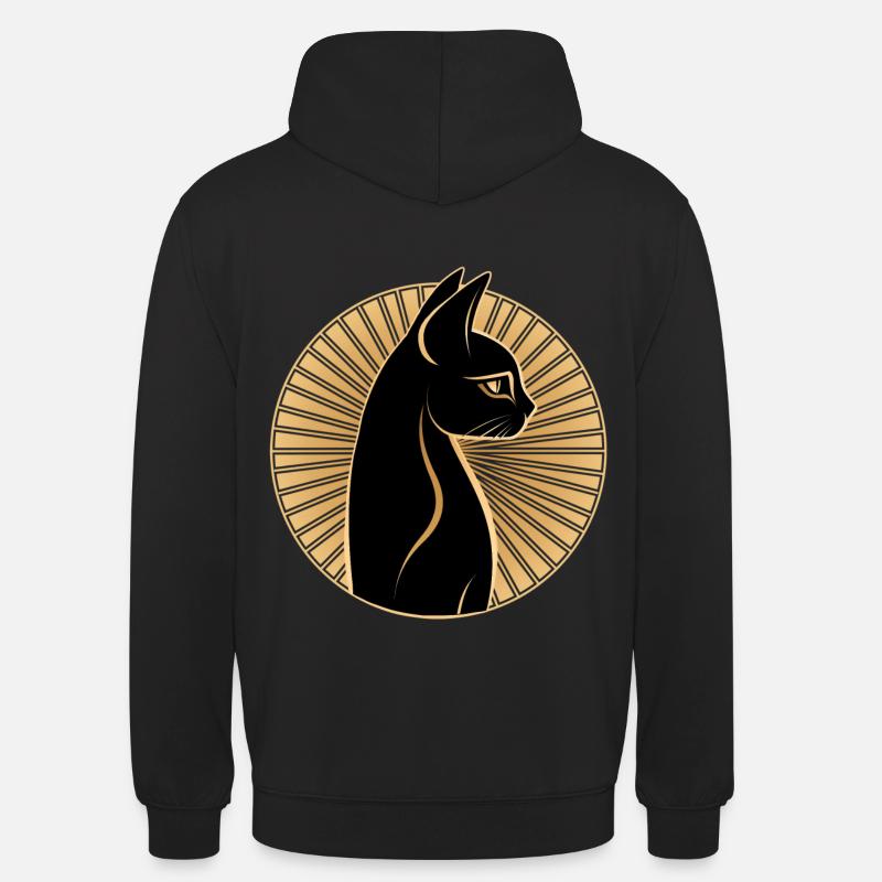 Chat égyptien - Sweat-shirt à capuche unisexe - noir