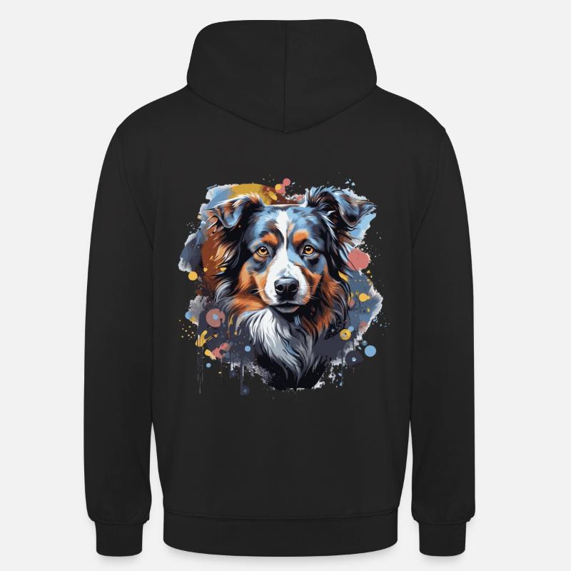 Australischer Schäferhund - Unisex Hoodie - Schwarz