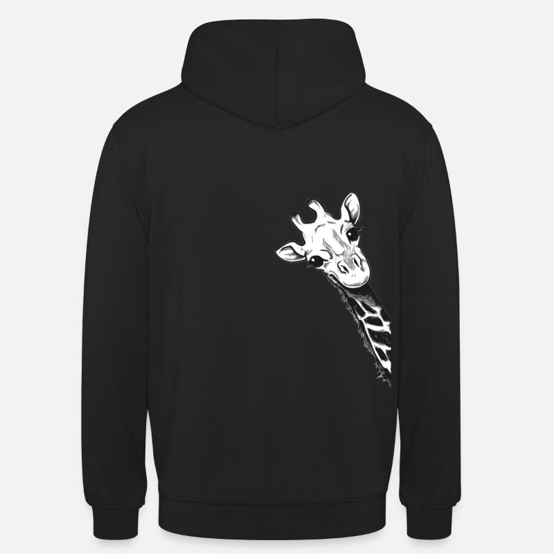 Giraffe - Sweat-shirt à capuche unisexe - noir
