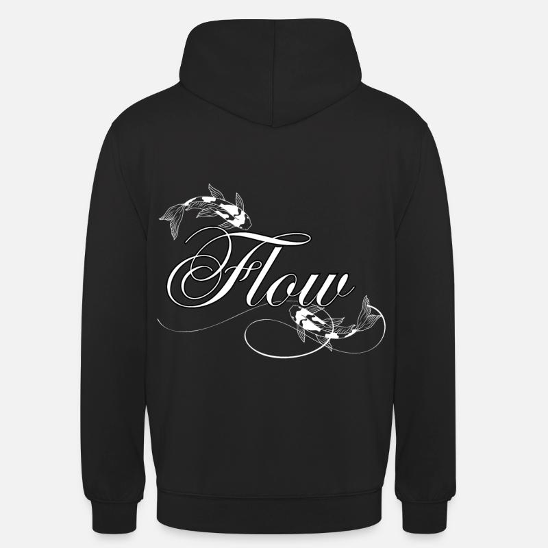 Flow. Koi Fish. - Unisex Hoodie - black