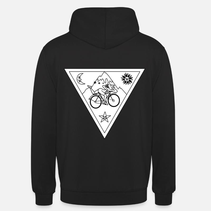 Albert Hofmann LSD Triangle Noir & Blanc - Sweat-shirt à capuche unisexe - noir