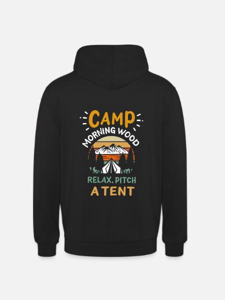 Camp Morning Wood - Unisex Hoodie - black