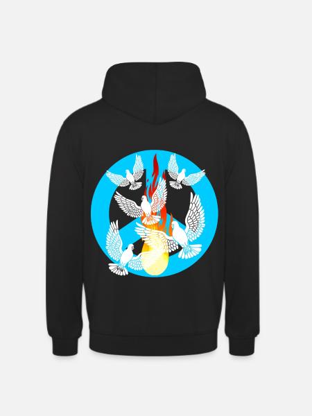 Peace Friedenstauben Weltfrieden Friedensbewegung - Unisex Hoodie - Schwarz