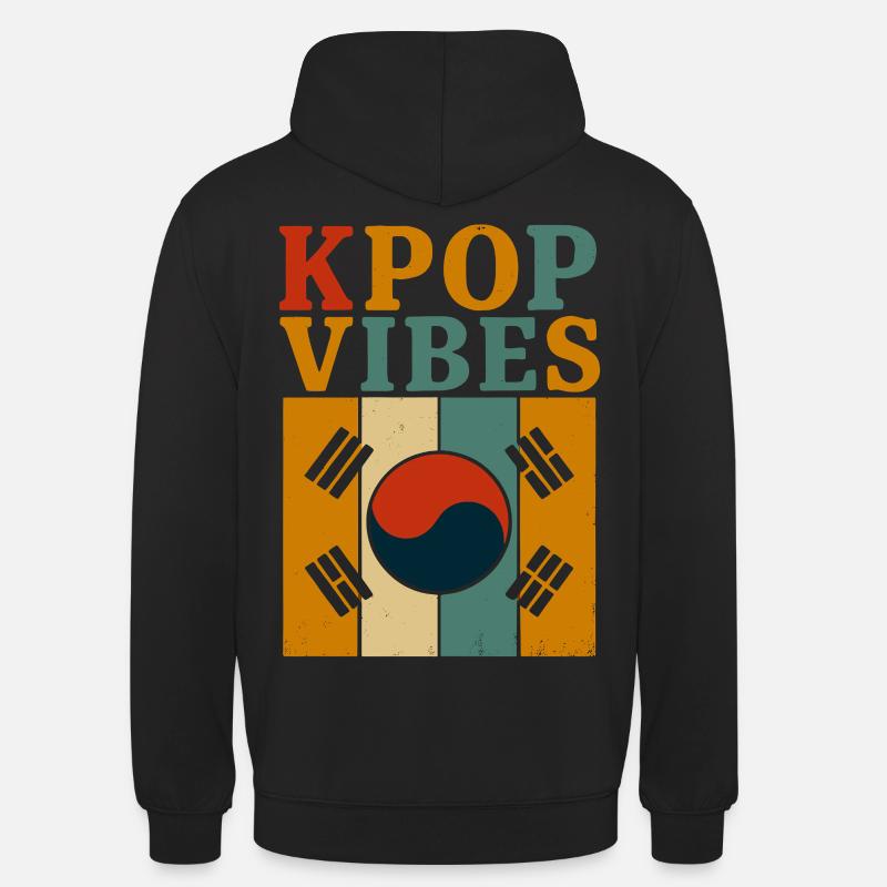 KPOP Vibes Rétro - Sweat-shirt à capuche unisexe - noir