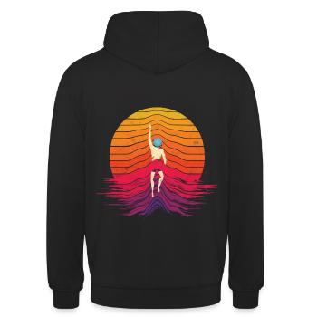 Nageurs nageurs - Sweat-shirt à capuche unisexe - noir - Dos - Michal (187cm)