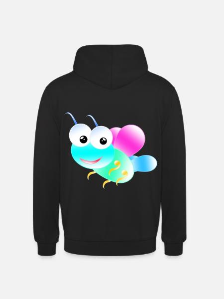 Papillon pastel - Sweat-shirt à capuche unisexe -