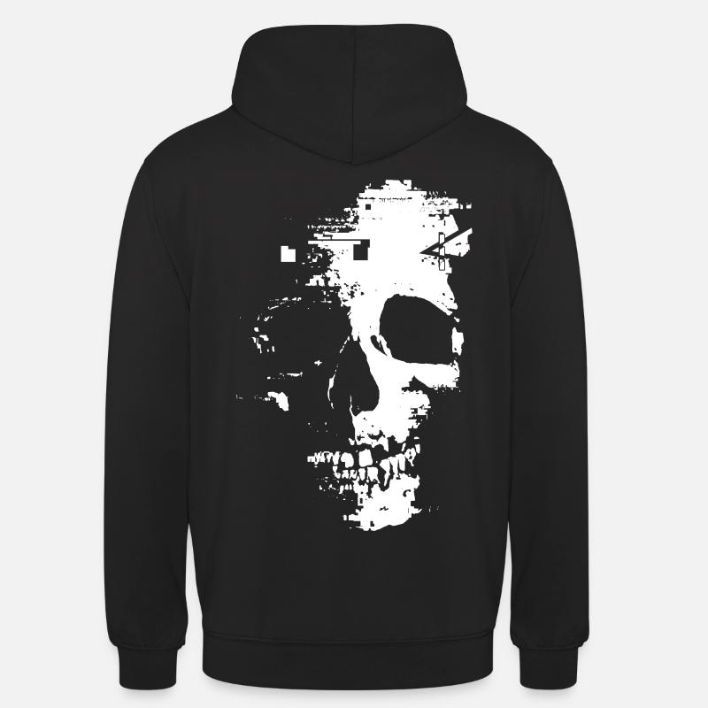 Skull Face Ghost - Unisex Hoodie - black