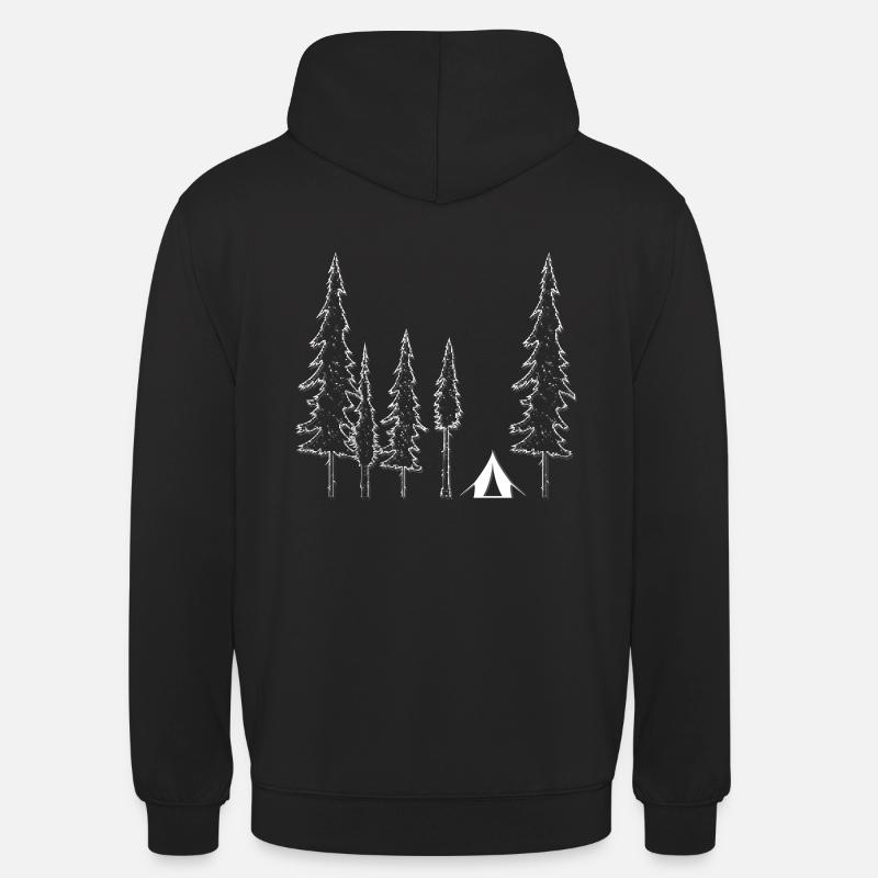 Forêt de tentes - Sweat-shirt à capuche unisexe - noir