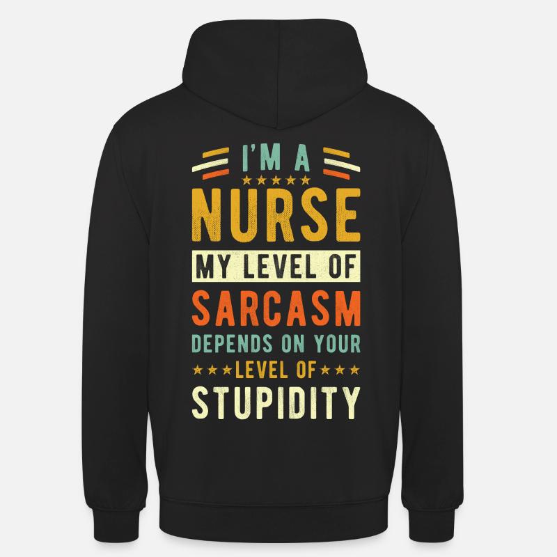 Cadeau d’infirmière - Sweat-shirt à capuche unisexe - noir