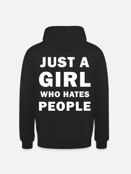 I hate people - Unisex Hoodie - black