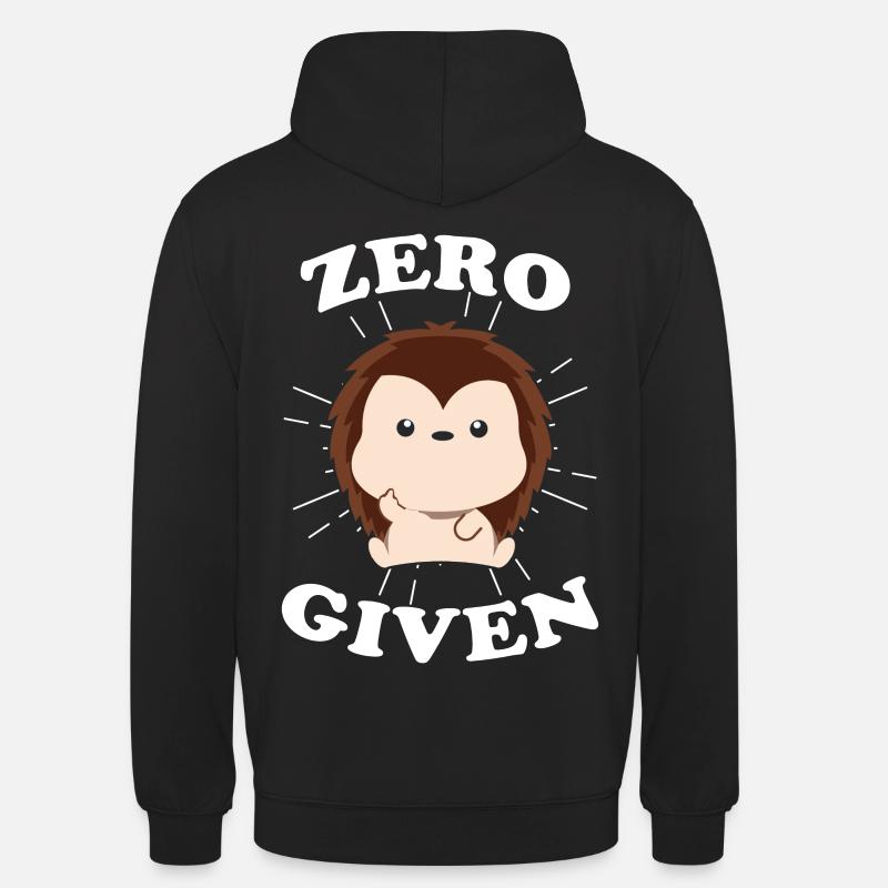 Igel Mittelfinger - Unisex Hoodie - Schwarz