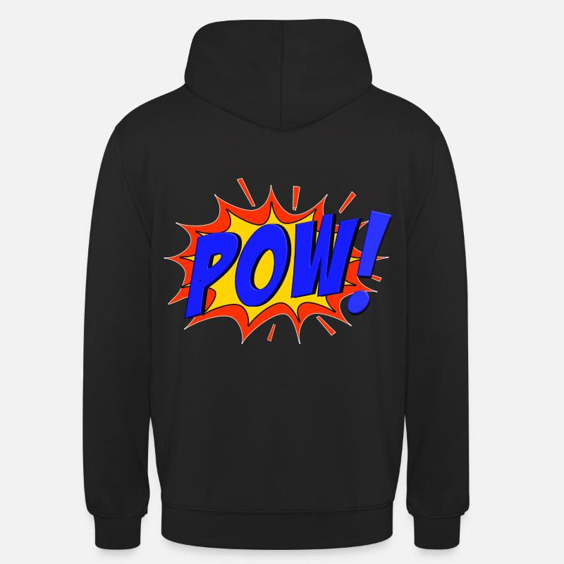 POW Comic Pow ! - Sweat-shirt à capuche unisexe - noir