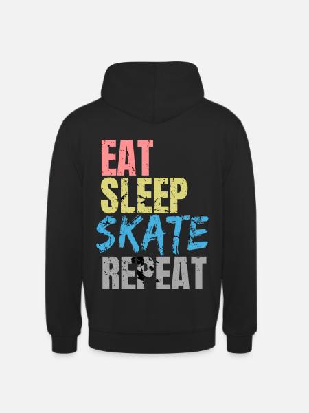 Eat Sleep Skate Repeat - Unisex Hoodie - black