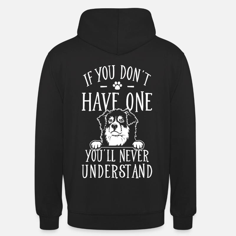 Australian Shepherd gift saying - Unisex Hoodie - black