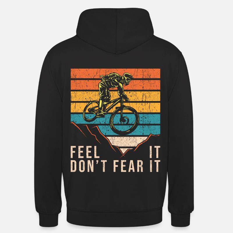 Vélo de descente vélo - Sweat-shirt à capuche unisexe - noir