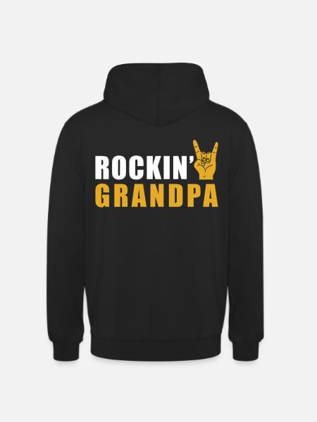 Rock Opa Rock n Roll - Unisex Hoodie - Schwarz