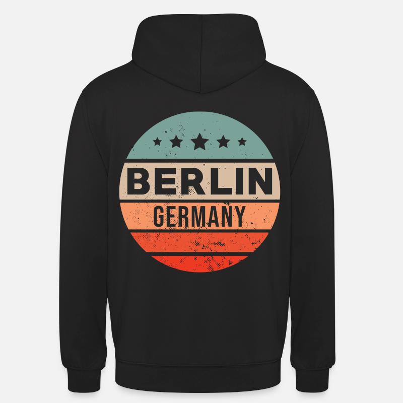 Berlin - Sweat-shirt à capuche unisexe - noir