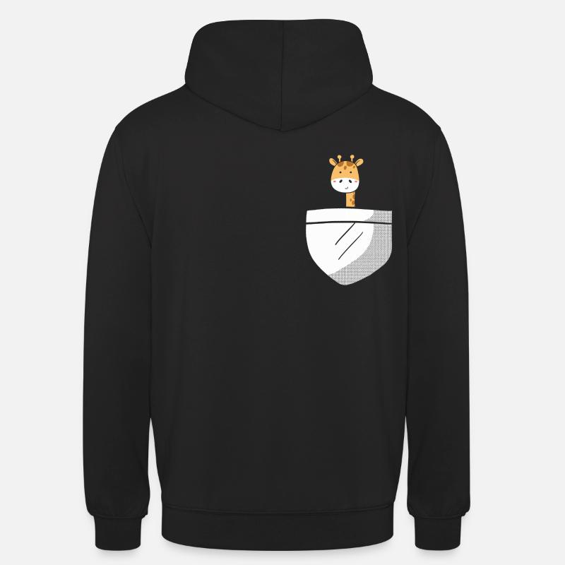 Girafe mignonne - Sweat-shirt à capuche unisexe - noir