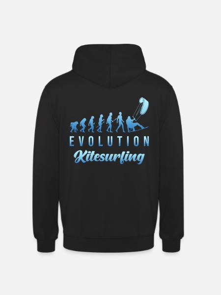 Kitesurf Evolution - Sweat-shirt à capuche unisexe - noir