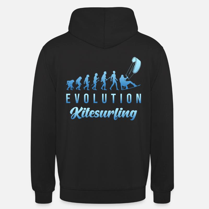 Kitesurf Evolution - Sweat-shirt à capuche unisexe - noir