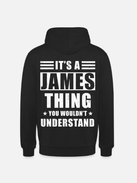 James Geschenk - Unisex Hoodie - Schwarz