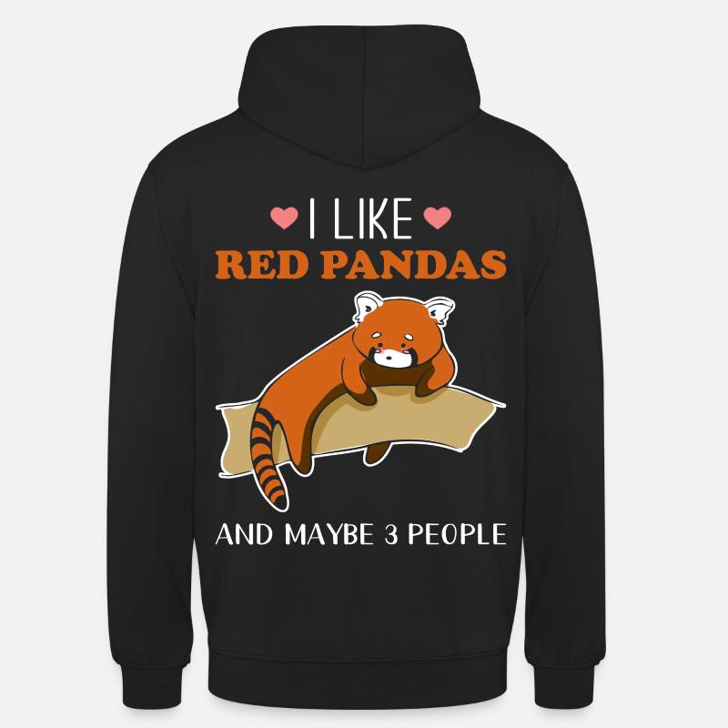 Roter Panda - Unisex Hoodie - Schwarz