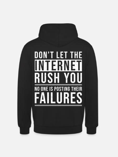 Inspiration Quote Internet - Unisex Hoodie - black