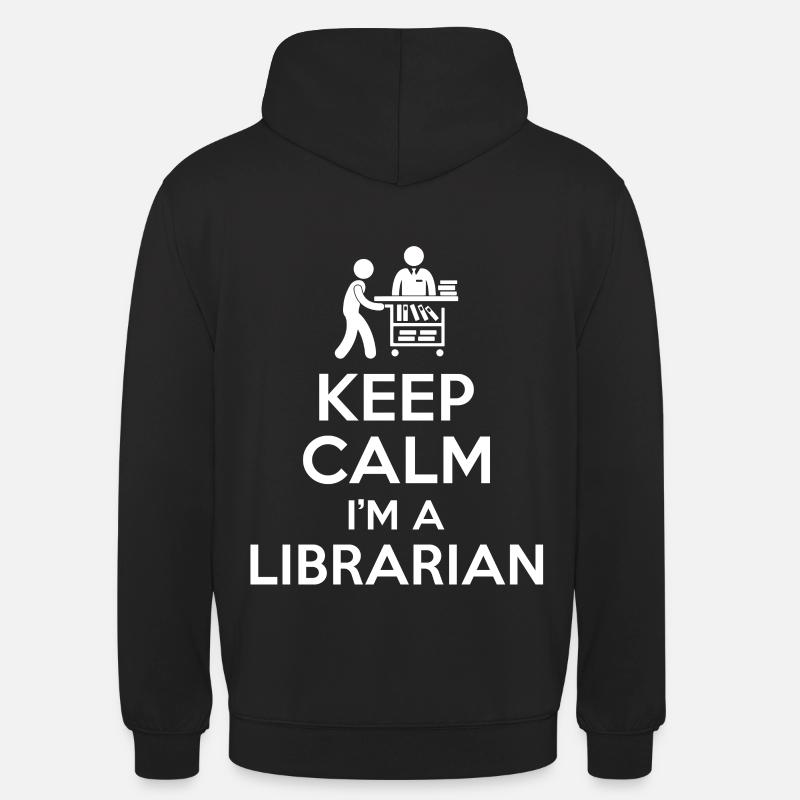 Bibliothécaire Citation - Sweat-shirt à capuche unisexe - noir