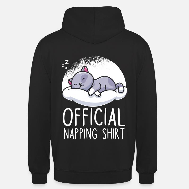 chat mignon sommeil sommeil sommeil - Sweat-shirt à capuche unisexe - noir