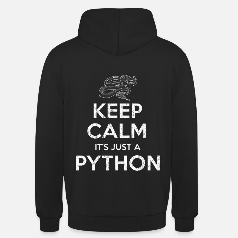 Serpent python - Sweat-shirt à capuche unisexe - noir