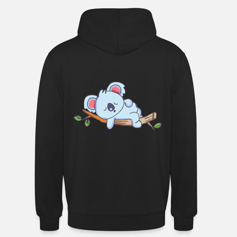 Koala dormant koala - Sweat-shirt à capuche unisexe - noir