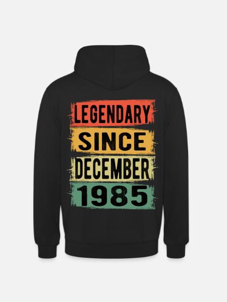 Birthday Retro December 1985 - Unisex Hoodie - black