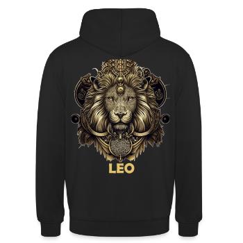 Horoscope du Lion Astrologie du Lion Horoscope du signe - Sweat-shirt à capuche unisexe - noir - Dos - Michal (187cm)